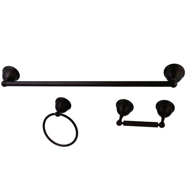 Kingston Brass BAK396148ORB 3-Piece Bath Hardware Bronze