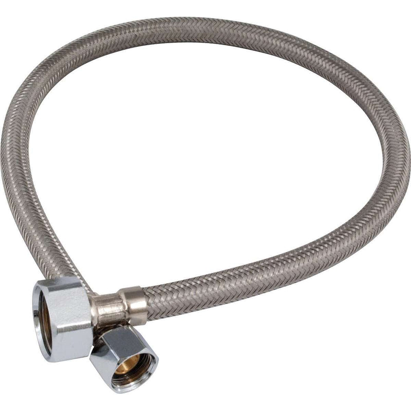 Chicago Faucets 3/8'' F Co X1/2'' F Co SS Hose 1003-420JKABNF