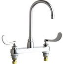 Chicago Faucets 8" Deck Mounted Sink Faucet 1100-G2AE35VP317AB