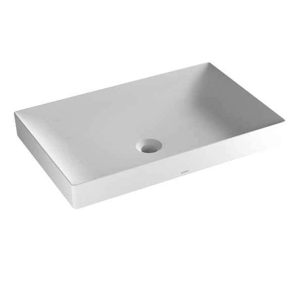 TOTO Kiwami Rectangular 23" Vessel Bathroom Sink with CEFIONTECT, CLEAN MATTE LT476MT#CMW