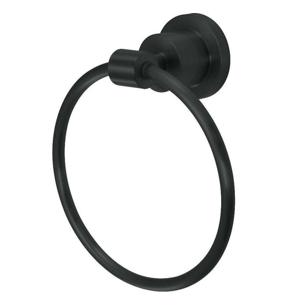 Kingston Brass BA8214MB Towel Ring, Matte Black