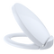 TOTO Oval SoftClose Non Slamming, Slow Close Elongated Toilet Seat and Lid, Cotton White SS204#01