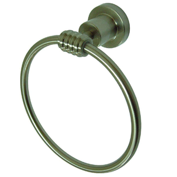 Kingston Brass BAH8614SN 6-Inch Towel Ring, Brushed Nickel