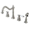 Kingston Brass KS1798BPLBS Widespread Kitchen Faucet