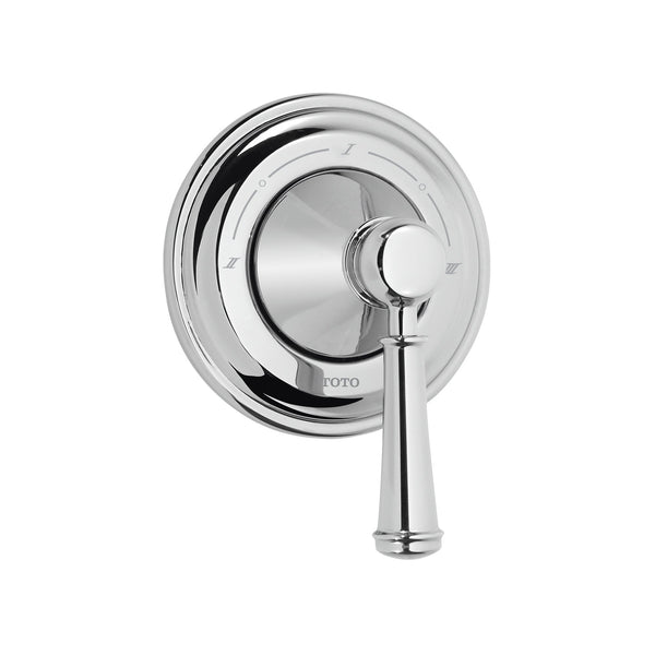 TOTO Vivian Lever Handle Three-Way Diverter Trim with Off, Polished Chrome TS220X1#CP