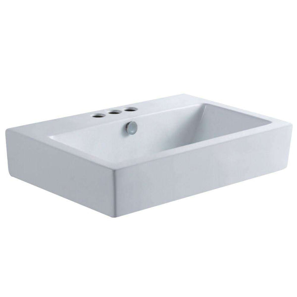 Kingston Brass EV4318W34 Vessel Sink, White