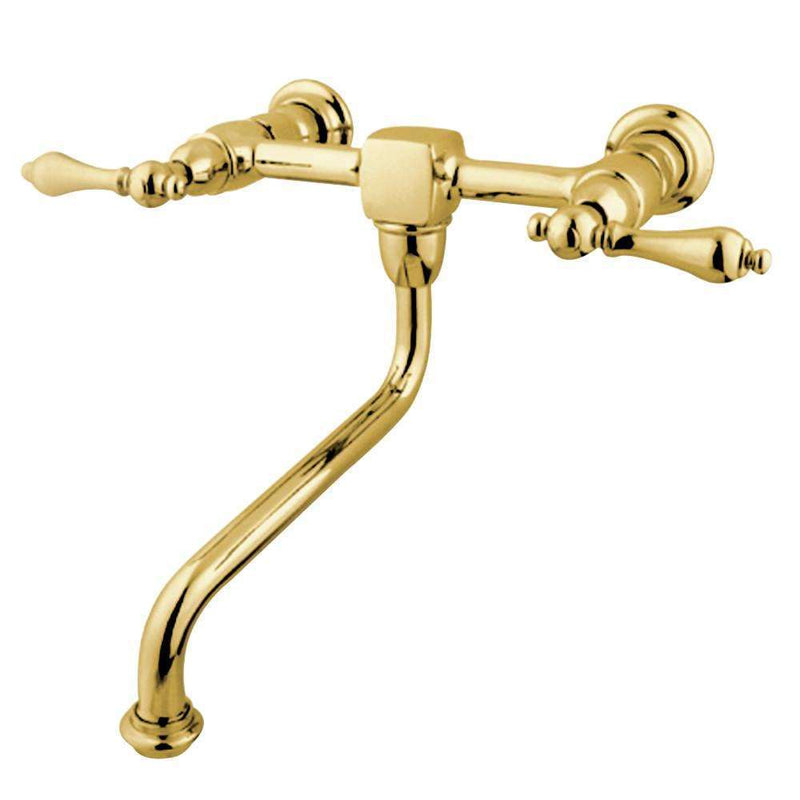 Kingston Brass KS1212AL Wall Mount Bath Faucet Brass