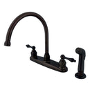 Kingston Brass KB725ALSP Centerset Kitchen Faucet Bronze