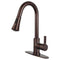 Kingston Brass LS8725CTL Sg-Hnd Pull-Down Kitchen Faucet