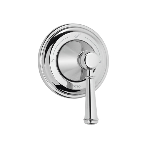 TOTO Vivian Lever Handle Two-Way Diverter Trim with Off, Polished Chrome TS220D1#CP