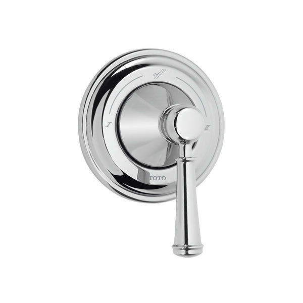 TOTO Vivian Lever Handle Two-Way Diverter Trim with Off, Polished Chrome TS220D1#CP