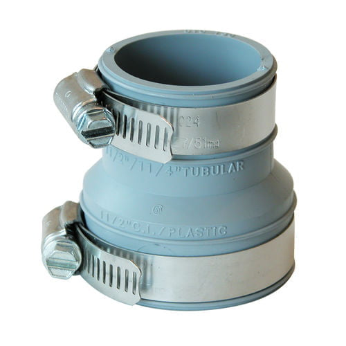 1-1/2" PVC x 1-1/2" Or 1-1/4" Flexible Rubber Trap Connector