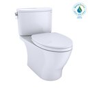 TOTO Nexus 1G Two-Piece Elongated 1.0 GPF Universal Height Toilet with CEFIONTECT and SS124 SoftClose Seat, WASHLET Ready, Cotton White MS442124CUFG