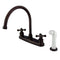 Kingston Brass KB725AX Centerset Kitchen Faucet Bronze