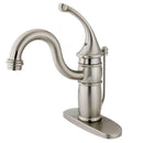 Kingston Brass KB1408GL Sg-Hnd 4 in. Centerset Bath Faucet