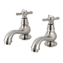 Kingston Brass KS1108BEX Basin Tap Faucet with Cross Handle