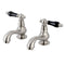 Kingston Brass KS1108PKL Basin Tap Faucet with Cross Handle