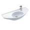 TOTO Oval Wall-Mount Bathroom Sink with CeFiONtect, Cotton White LT650G#01