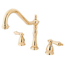 Kingston Brass KB1792ALLS Wsp Kitchen Faucet, Polished Brass