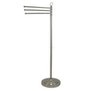 Kingston Brass CC2028 Pedestal Towel Bar, Brushed Nickel