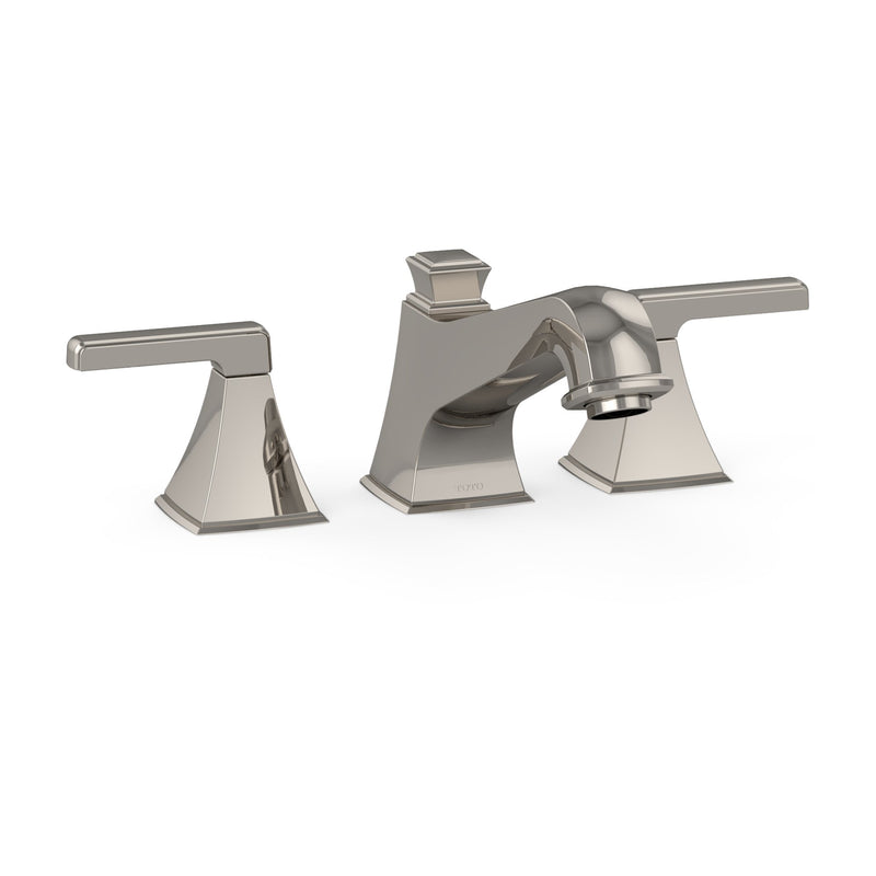 TOTO Connelly Two Handle Deck-Mount Roman Tub Filler Trim, Polished Nickel TB221DD