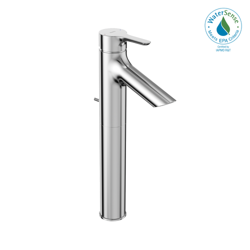 TOTO LB 1.2 GPM Single Handle Vessel Bathroom Sink Faucet with COMFORT GLIDE Technology, Polished Chrome TLS01307U#CP