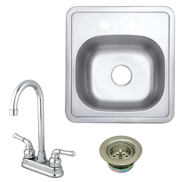 Kingston Brass KZ16156KB491 Stainless Steel Kitchen Sink