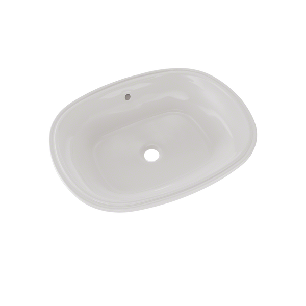 TOTO Maris 20-5/16" x 15-9/16" Oval Undermount Bathroom Sink with CeFiONtect, Colonial White LT481G#11