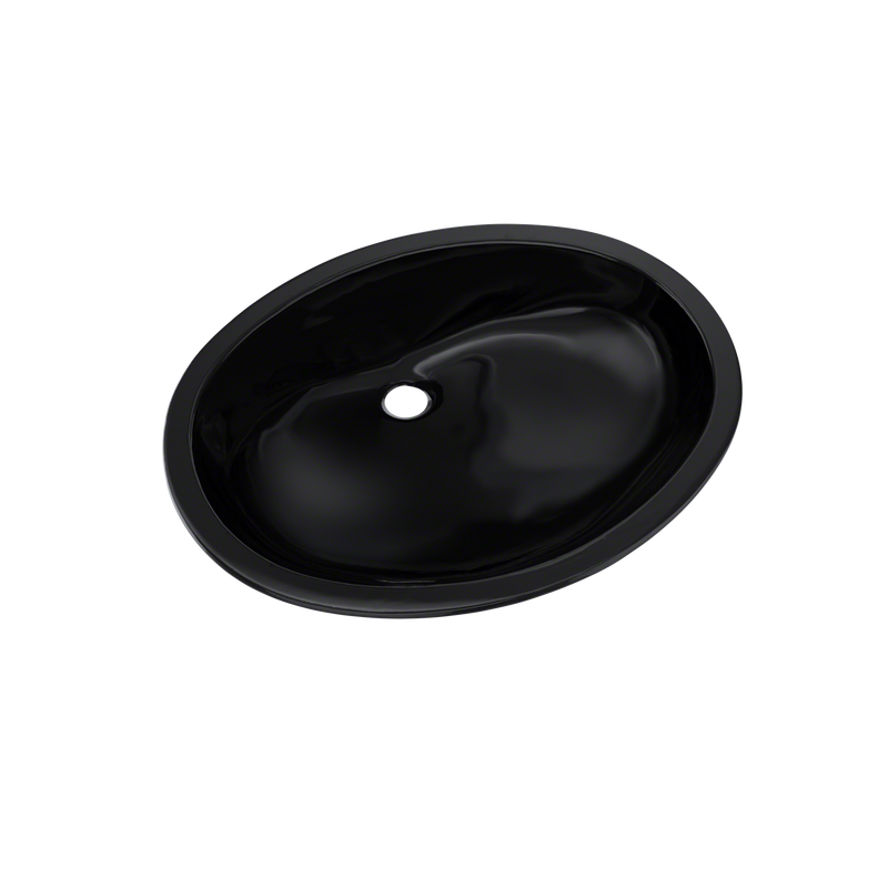 TOTO Dantesca Oval Undermount Bathroom Sink, Ebony LT597