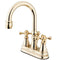 Kingston Brass KS2612KX 4 in. Centerset Bath Faucet Brass