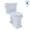 TOTO Promenade II 1G One-Piece Elongated 1.0 GPF Universal Height Toilet with CeFiONtect, Cotton White MS814224CUFG#01