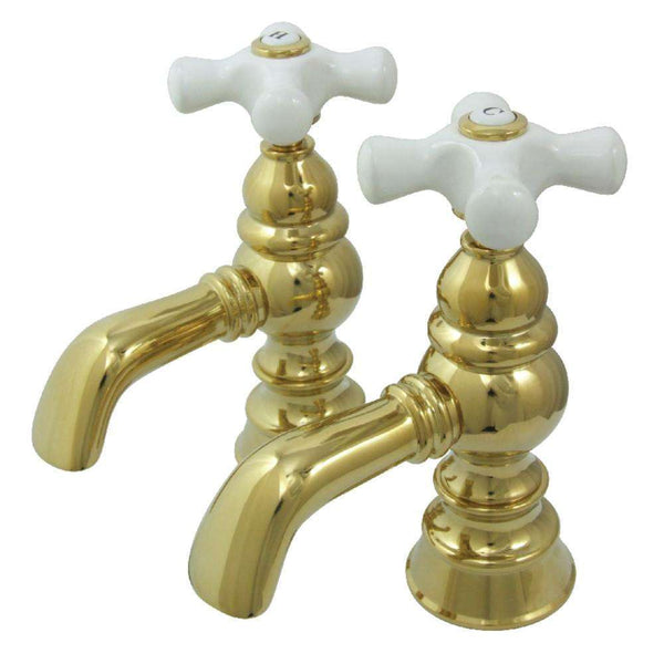 Kingston Brass CC1110T2 Basin Faucet Set, Polished Brass