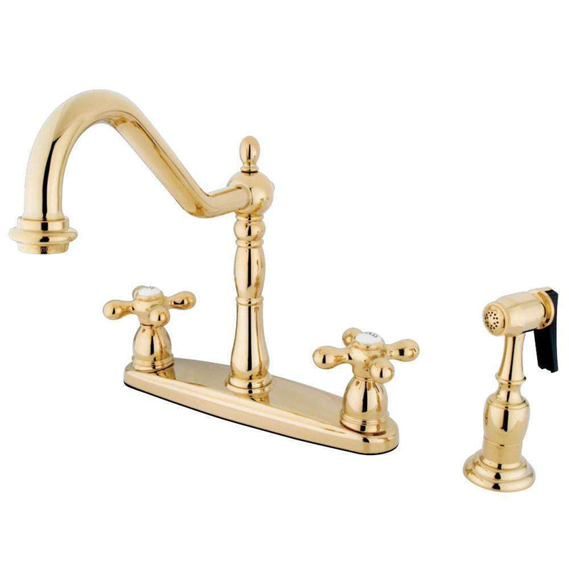 Kingston Brass KB1752AXBS Centerset Kitchen Faucet Brass