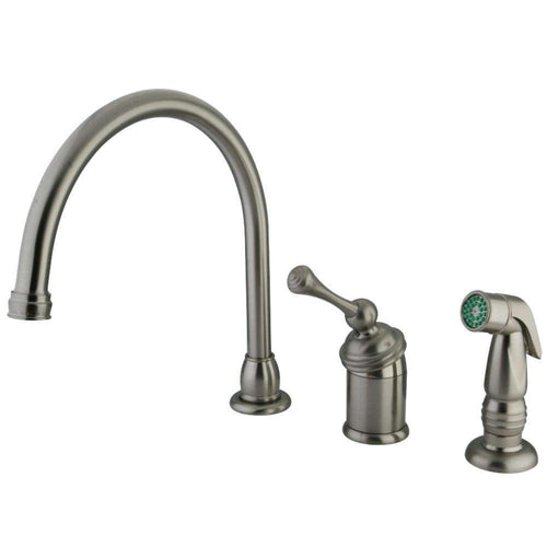 Kingston Brass KB3818BLSP Widespread Kitchen Faucet