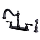 Kingston Brass KB1755TALBS Centerset Kitchen Faucet Bronze