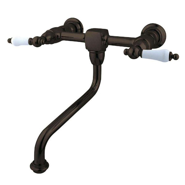 Kingston Brass KS1215PL Wall Mount Bath Faucet Bronze