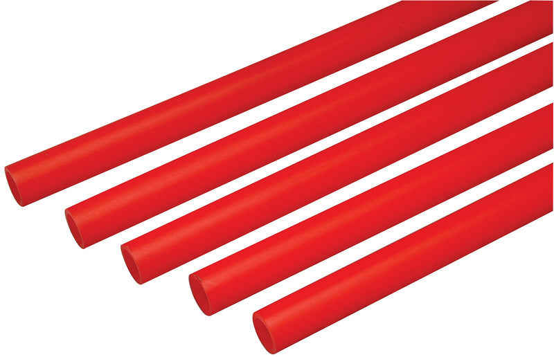 Zurn Potable (Non-Barrier) Piping, Straight Length, Red, 1/2" x 20 ft. Q3PS20XRED