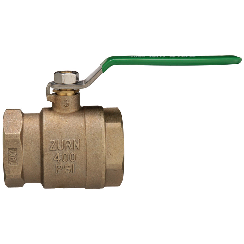 Zurn 2" 850XL Full Port Bronze Ball Valve, tapped 2-850TXL