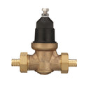 Zurn 3/4" NR3XL Pressure Reducing Valve with double union FNPT connection and a male barbed connection tailpiece 34-NR3XLDUPEX