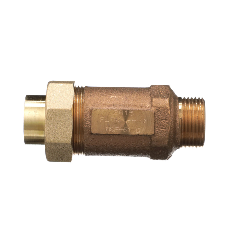 Zurn 700XL Dual Check Valve (3/4" FNTC X 1" MMCT) 34UFX1MM-700XL