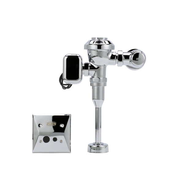 Zurn AquaVantage AV ZEMS Exposed Hardwired In-Wall Sensor Diaphragm Flush Valve with 0.125 GPF, 11-1/2" Rough-In, and 3/4" Top Spud in Chrome ZEMS6003AV-ULF