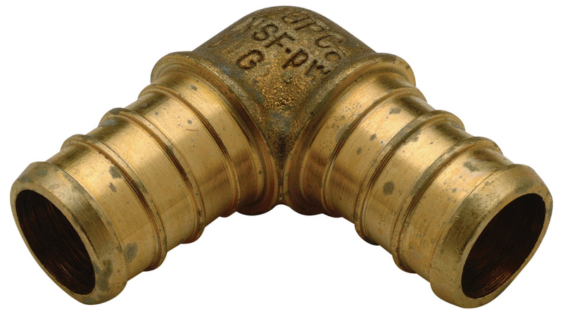 1/2" Crimp XL Brass Elbow QQE33GX