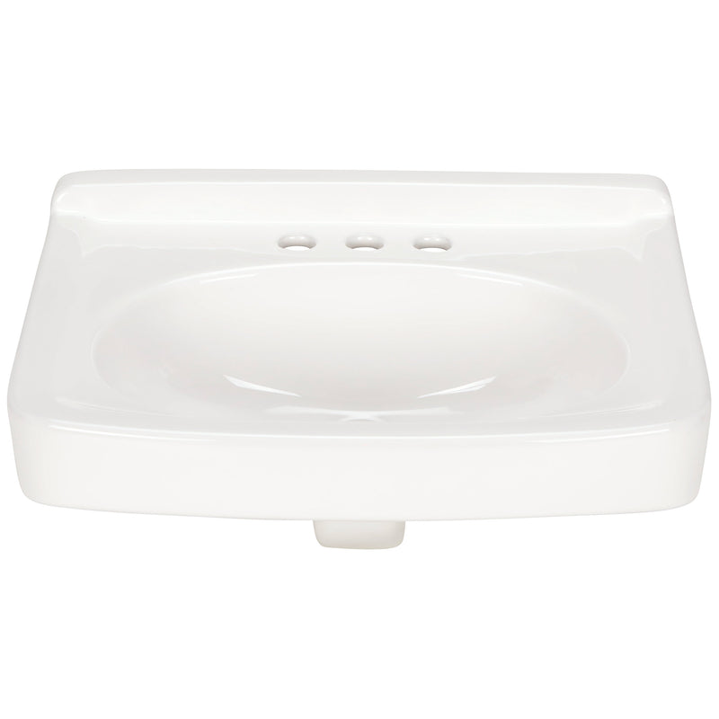 Zurn 19x17 Wall-Mount Sink/Lavatory, 4" Centers, White Vitreous China Z5354