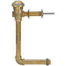 Zurn AquaVantage AV Concealed Manual Diaphragm Flush Valve-1.28 GPF, 10 Offset, BioCare, 14" Rough-in, 7" Wall-Valve Z6143AV-HET-7L-BG