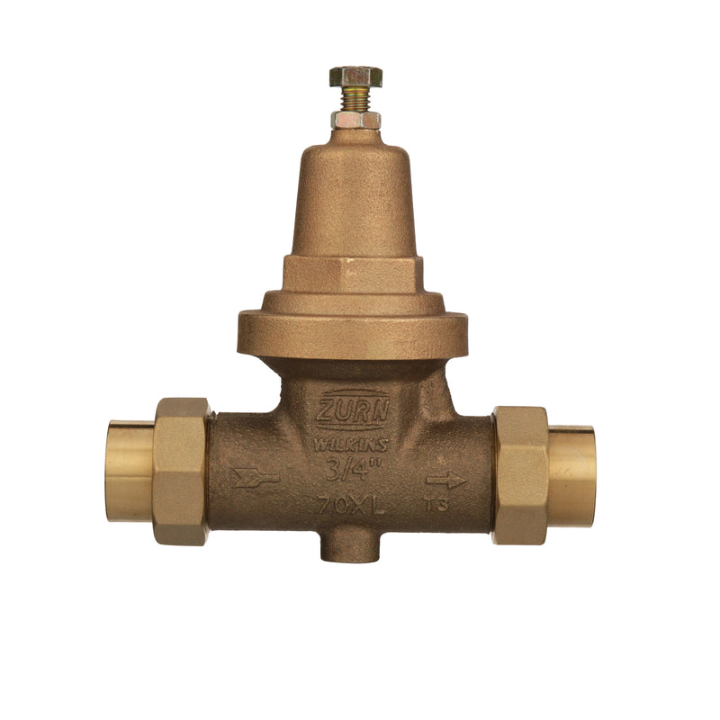 Zurn 3/4" 70XL Pressure Reducing Valve with double union FNPT connection 34-70XLDU