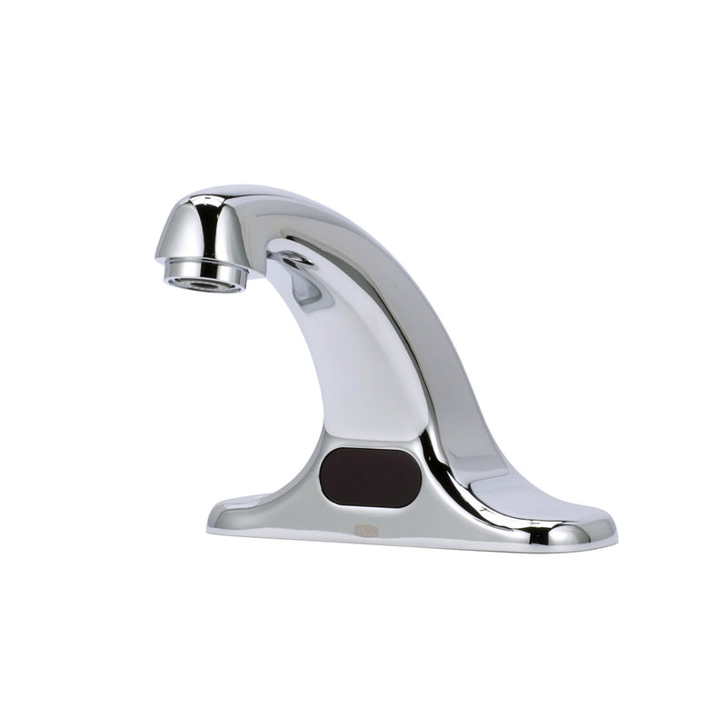 Zurn AquaSense Center set Sensor Faucet with 0.5 GPM Spray Outlet and 4" Deck-Mount Spout in Chrome Z6915-XL-F-SSH