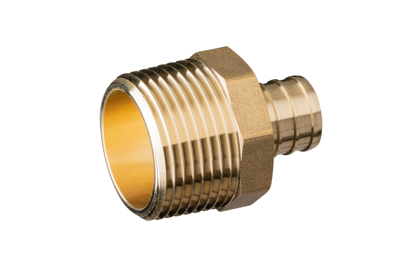 Zurn Crimp Brass Male Adapter - 3/4-Inch Barb x 1-Inch MPT QQMC45GX