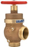 Zurn 2-1/2" Pressure-Tru Pressure Reducing Fire Angled Hose Valve Fem NPT x Male Hose Thrd Settting P ZW4000-P