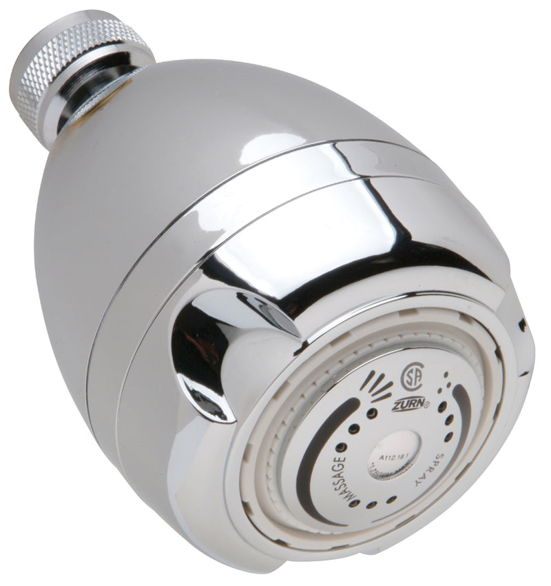 Zurn Temp-Gard Water-Saver Shower Head with Brass Ball Joint and 1.25 GPM in Chrome Z7000-S10