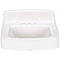 Zurn 19x17 Wall-Mount Cast Iron Sink/Lavatory, 4 Center Holes, White Enameled Cast Iron Z5834